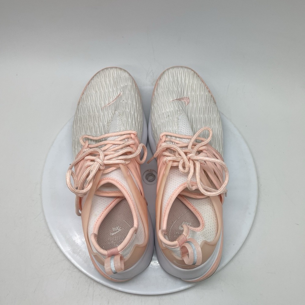 Nike Air Presto Premium Shoes Womens 10 Pink Leather Running Gym Trainer Sneaker - Picture 5 of 10